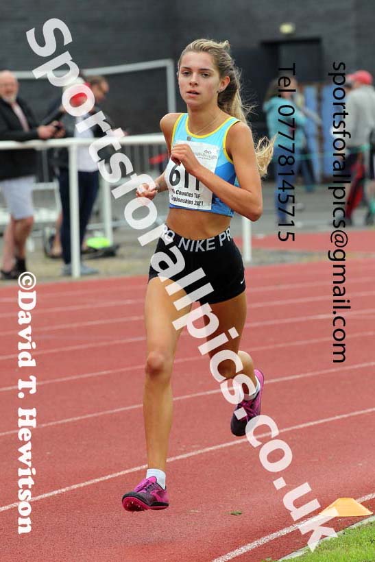 Women and Girls 1500 metres, 2021 North Eastern Track and Field Champs., Middesbrough. Photo: David T. Hewitson/Sports for All Pics